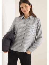 Cecil Bluzka w kolorze szarym rozmiar: XS. Szare bluzki damskie Cecil, xs, bez wzorów, bez kołnierzyka, bez ramiączek. Za 143.90 zł.