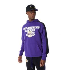 Bluza męska New Era NBA Large Graphic OS Hoody Los Angeles Lakers. Fioletowe bluzy bez kaptura męskie New Era, m. Za 249.99 zł.
