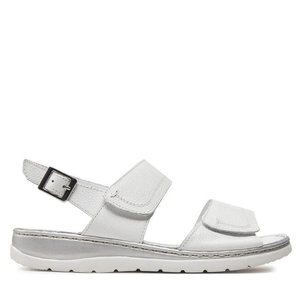 Sandały Caprice. Białe sandały damskie Caprice, bez wzorów, bez obcasa, na płaskiej podeszwie. Za 239.99 zł.