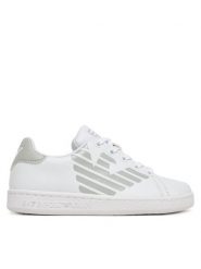 EA7 Emporio Armani Sneakersy 7Y000001 AF10179 MZ065 Biały. Białe buty sportowe chłopięce EA7 Emporio Armani, ze skóry, bez zapięcia. Za 319.99 zł.