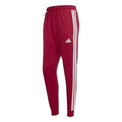 Spodnie Adidas Sport M 3S Ft Tc Pt Dorośli. Czerwone spodnie materiałowe męskie Adidas, bez wzorów, z bawełny, sportowe. Za 184.99 zł.