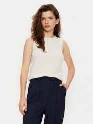 Tommy Hilfiger Kamizelka WW0WW43956 Écru Regular Fit. Kamizelki damskie Tommy Hilfiger, xs, z wełny. Za 319.99 zł.