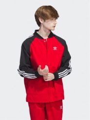 Adidas Kurtka bomber IC5542 Czerwony Regular Fit. Czerwone kurtki męskie Adidas, m, bez wzorów, z syntetyku, bez kaptura. Za 349.99 zł.