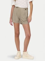 JDY Szorty materiałowe Birdie Geggo 15320995 Beżowy Regular Fit. Brązowe szorty damskie JDY, bez wzorów, z materiału. Za 79.99 zł.