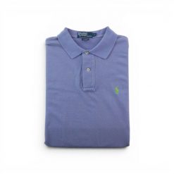 Second life - Polo Ralph Lauren koszulka męska z krótkim rękawem - Stan dobry. Fioletowe koszulki polo męskie Ralph Lauren, l, bez wzorów, z materiału, bez ramiączek. Za 85.16 zł.