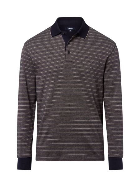 James Męska koszulka polo z długim rękawem Mężczyźni Bawełna niebieski w paski, M. Niebieskie koszulki męskie z długim rękawem James, m, z bawełny. Za 199.95 zł.