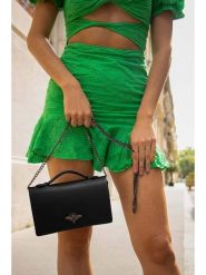 Christian Laurier Skórzana torebka "Stacy" w kolorze czarnym - 22 x 12 x 4 cm rozmiar: onesize. Czarne torebki klasyczne damskie Christian Laurier, bez wzorów, z materiału, bez dodatków. Za 239.99 zł.