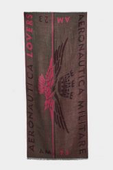 Szal damski AERONAUTICA MILITARE. Szaliki i kominy damskie AERONAUTICA MILITARE, bez wzorów. W wyprzedaży za 264.52 zł.