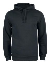 Clique Premium OC Hoody – bluza z kapturem z bawełny organicznej. Czarne bluzy z kapturem męskie CLIQUE, m, z bawełny. Za 267.62 zł.