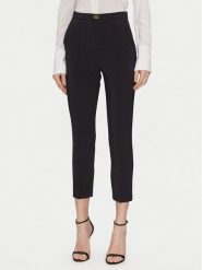 Elisabetta Franchi Spodnie materiałowe PA-076-51E2-V280 Czarny Regular Fit. Czarne spodnie materiałowe damskie Elisabetta Franchi, bez wzorów, z materiału. Za 679.99 zł.