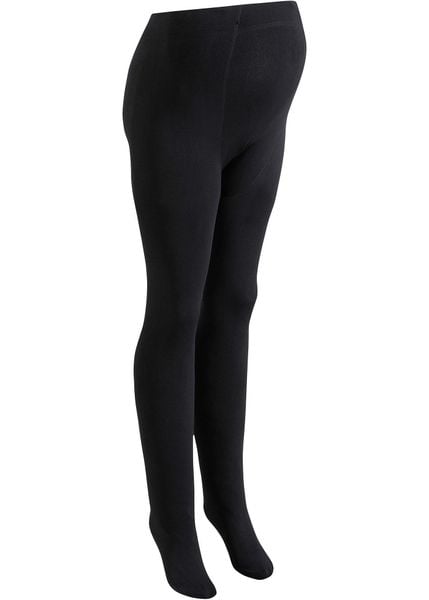 Rajstopy ciążowe, ocieplane, 140 DEN. Czarne rajstopy i pończochy bonprix. Za 69.99 zł.