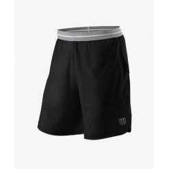 Spodenki tenisowe męskie Wilson Bela Power 8 Short II. Czarne szorty męskie Wilson, bez wzorów, sportowe. Za 189.00 zł.