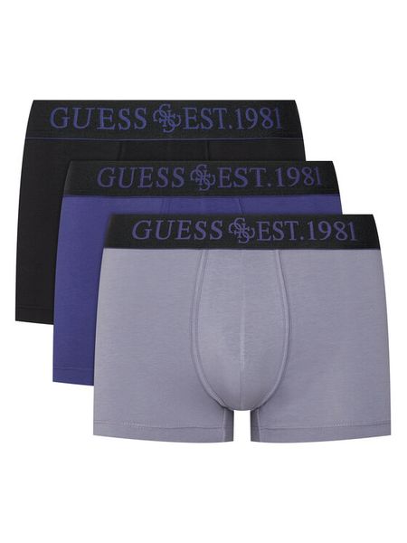 Guess Komplet bokserek U6GG03 K6YW1 Kolorowy. Bokserki męskie Guess, z aplikacjami, z bawełny. Za 114.99 zł.