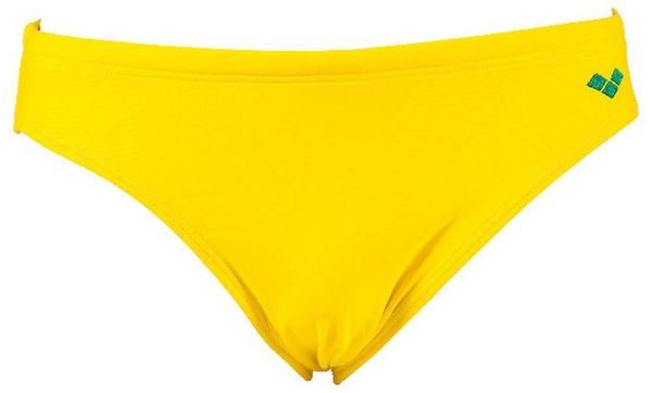 Kąpielówki męskie slipy kąpielowe na basen plażę Arena Santamarias. Żółte kąpielówki męskie Arena, m, bez wzorów, z elastanu, na fitness i siłownię. Za 41.99 zł.