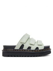 Dr. Martens Klapki Raine DM40521300 Zielony. Zielone klapki damskie Dr. Martens, bez wzorów, ze skóry, bez obcasa. Za 699.99 zł.