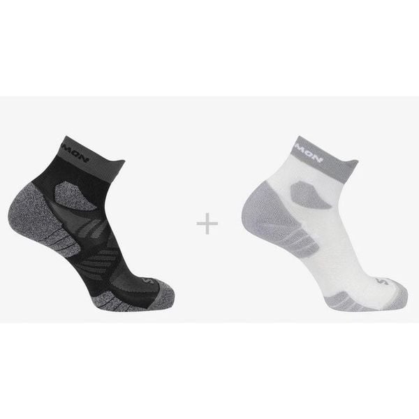 Skarpety dla biegaczy Salomon Aero Ankle 2 pary. Białe skarpetki damskie Salomon, bez wzorów, z elastanu. Za 85.00 zł.