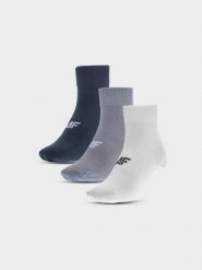 4F Skarpetki casual za kostkę (3-pack) męskie - multikolor 43-46. Skarpetki męskie 4f, bez wzorów, z bawełny. Za 49.99 zł.