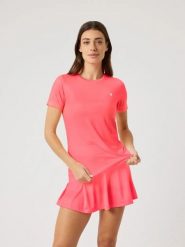 Bjorn_borg ACE SLIM T-SHIRT damski DIVA PINK. Czerwone t-shirty damskie Björn Borg, l, bez wzorów, bez kołnierzyka. Za 196.00 zł.