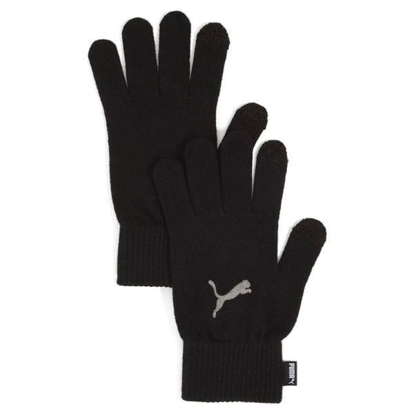 Rękawiczki Essentials PUMA. Czarne rękawiczki damskie Puma, bez wzorów, z dzianiny. Za 79.00 zł.