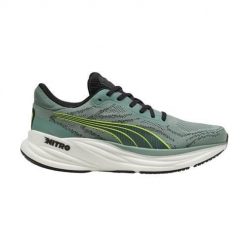 Buty do biegania męskie Puma Magnify Nitro 2. Zielone obuwie do biegania damskie Puma. Za 636.50 zł.