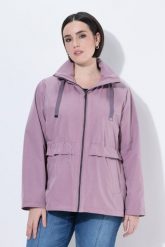 Damskie Funkcyjna kurtka pikowana HYPRAR hydrofobowa kaptur. Fioletowe kurtki damskie Ulla Popken, plus size, bez wzorów, z materiału, z kapturem. Za 599.99 zł.