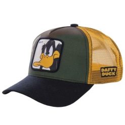 Czapka z daszkiem Capslab Looney Tunes Daffy Duck Trucker CL/LOO/1/DAF4. Brązowe czapki męskie CapsLab, bez wzorów. Za 117.00 zł.