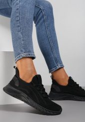 Czarne Buty Sportowe Telephica. Czarne buty sportowe na co dzień damskie Renee, bez wzorów, na fitness i siłownię. Za 54.99 zł.