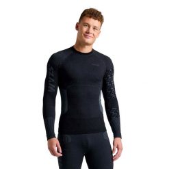 Bielizna Slam Pro Bezszwowa Merino Top Dorosłych. Czarna topy sportowe damskie SLAM, s, bez wzorów, z materiału, bez ramiączek. Za 575.99 zł.