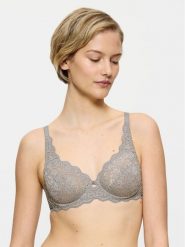 Triumph Biustonosz z fiszbiną Amourette 10209574 Szary. Szare biustonosze Triumph, bez wzorów, z syntetyku. Za 119.99 zł.
