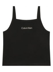 Calvin Klein Jeans Top LVCKSJB12G Czarny Slim Fit. Czarne spodnie dziewczęce Calvin Klein Jeans, z jeansu. Za 129.99 zł.