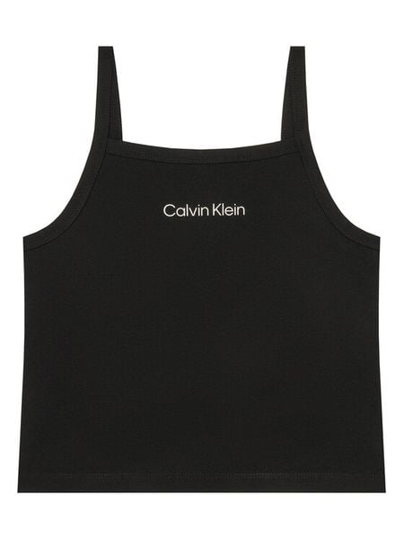 Calvin Klein Jeans Top LVCKSJB12G Czarny Slim Fit. Czarne spodnie dziewczęce Calvin Klein Jeans, z jeansu. Za 129.99 zł.