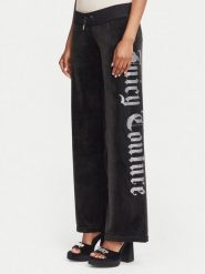 Juicy Couture Spodnie dresowe Old Gothic JCWBJ226334 Czarny Regular Fit. Czarne spodnie dresowe damskie Juicy Couture, s, bez wzorów, z dresówki. Za 399.99 zł.