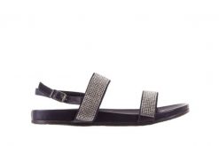 Sandały Bayla-163 17-302 Dark Ocean, Czarny, Skóra naturalna - 36. Niebieskie sandały damskie Bayla, bez wzorów, z materiału, bez obcasa. W wyprzedaży za 44.10 zł.