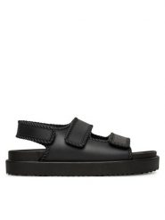 JENNY Sandały CT0613-76 Czarny. Czarne sandały damskie Jenny, bez wzorów, z syntetyku, bez obcasa, na płaskiej podeszwie. Za 79.99 zł.
