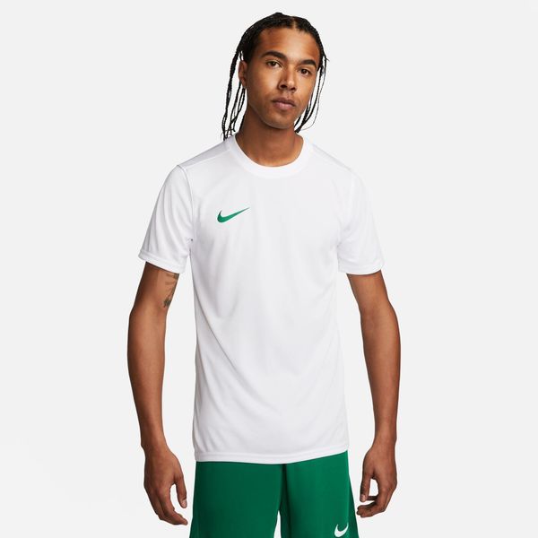 Koszulka Nike FIT PARK VII JBY BV6708 101 Biały. Białe t-shirty sportowe męskie Nike, bez ramiączek, do piłki nożnej. W wyprzedaży za 90.65 zł.