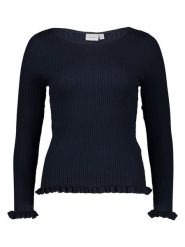 Vila Koszulka w kolorze czarnym rozmiar: XL. Czarne bluzki damskie Vila, xl, bez wzorów, prążkowane, bez kołnierzyka, bez ramiączek. Za 78.66 zł.