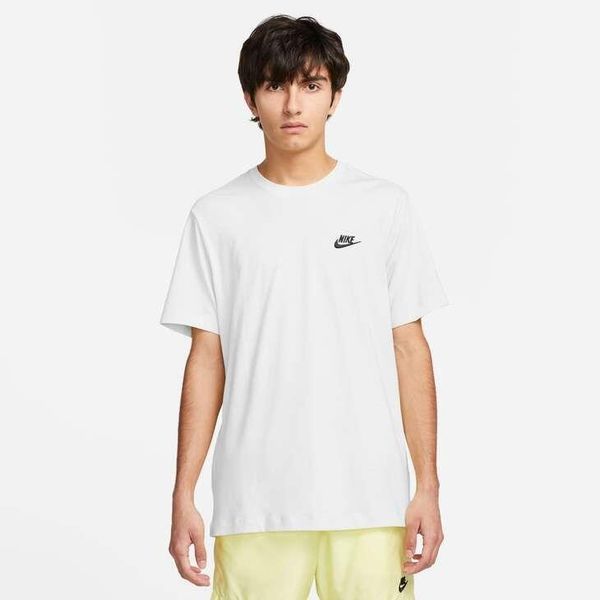 Tshirt Homme Tshirt Nike M NSW CLUB TEE Blanc Blanc. Białe t-shirty męskie Nike, m, bez wzorów, bez kołnierzyka. Za 213.00 zł.