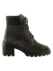 Högl Skórzane botki "Gia" w kolorze szarym rozmiar: 38,5. Czarne botki damskie HÖGL, eleganckie, bez obcasa, bez zapięcia. Za 545.19 zł.