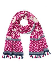 Olsen Szal w kolorze fioletowym rozmiar: onesize. Różowe szaliki i kominy damskie Olsen, bez wzorów, z materiału. Za 52.99 zł.