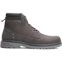 Szare Trapery Reward. Szare buty zimowe męskie Born2be, na jesień, z materiału, z okrągłym noskiem, bez zapięcia. Za 139.99 zł.