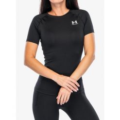 Koszulka treningowa damska Under Armour HeatGear Authentics Compression. Czarne bluzki damskie Under Armour, m, bez wzorów, bez ramiączek. Za 104.99 zł.