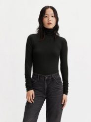 Levi´s Koszulka "Ruched" w kolorze czarnym rozmiar: XS. Czarne t-shirty damskie s, bez wzorów, prążkowane, bez kołnierzyka. Za 83.45 zł.
