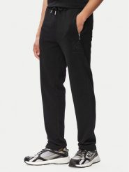 KARL LAGERFELD Spodnie dresowe 705019 563900 Czarny Regular Fit. Czarne spodnie dresowe męskie Karl Lagerfeld, bez wzorów, z bawełny. Za 619.99 zł.