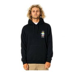 Bluza z kapturem Rip Curl Search Icon Czarny. Czarne bluzy z kapturem męskie Rip Curl, m, z materiału. Za 279.70 zł.