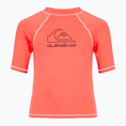 Koszulka do pływania dziecięca Quiksilver On Tour. Brązowe koszulki dziewczęce Quiksilver, bez wzorów, bez ramiączek. Za 59.99 zł.