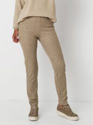 Relaxed by TONI Spodnie "Alice" w kolorze beżowym rozmiar: 44/44. Brązowe spodnie materiałowe damskie Relaxed by TONI, bez wzorów, z materiału, z podwyższonym stanem. Za 156.61 zł.