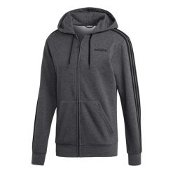 Bluza adidas Essentials 3 Stripes Fullzip Fleece M DX2528. Szare bluzy z kapturem męskie Adidas, m, z bawełny. Za 249.00 zł.