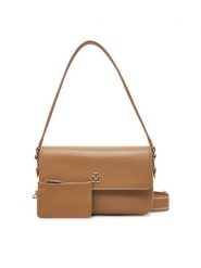 Tommy Hilfiger Torebka Th Distinct Conv Crossover AW0AW17219 Brązowy. Brązowe torebki klasyczne damskie Tommy Hilfiger, bez wzorów, ze skóry, bez dodatków. Za 699.99 zł.