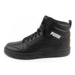 Buty Puma Rebound v6 M 39232612 czarne. Czarne buty sportowe na co dzień męskie z materiału, bez zapięcia. Za 397.14 zł.