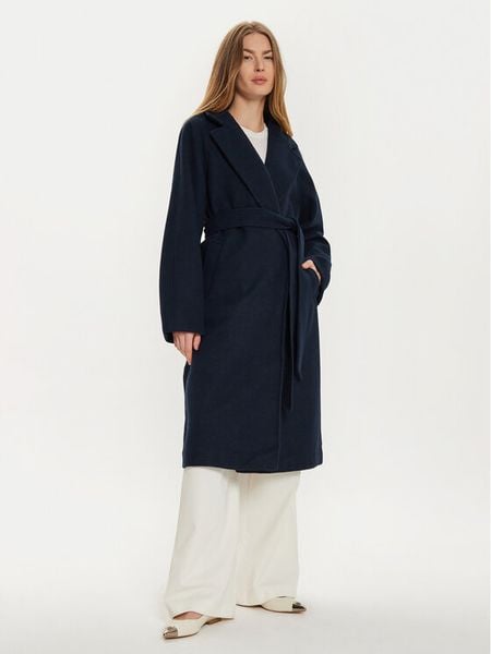 Gina Tricot Płaszcz przejściowy 22987 Granatowy Regular Fit. Niebieskie płaszcze damskie Gina Tricot, xxl, bez wzorów, z syntetyku. Za 189.99 zł.